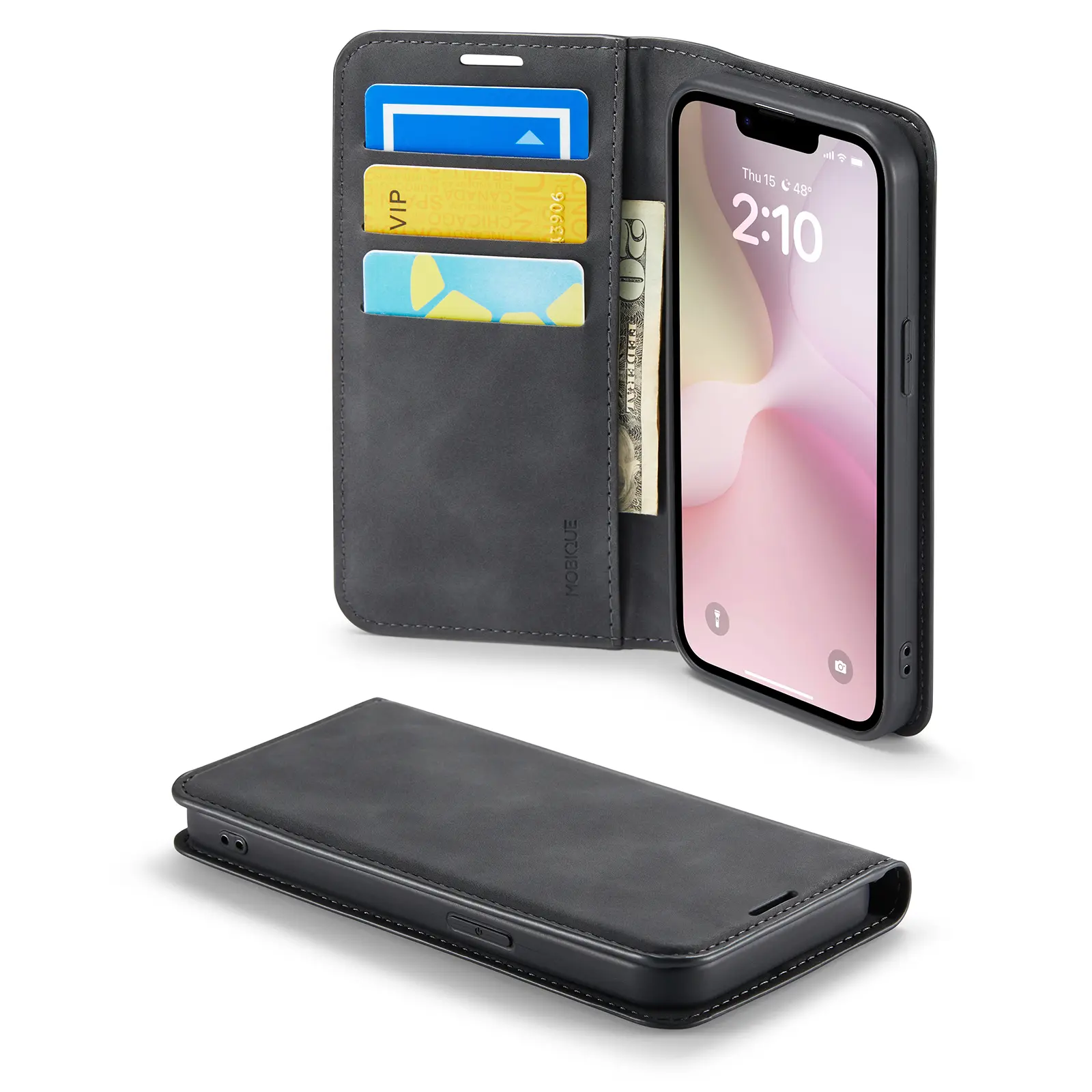 iPhone 17e Slim Mobiltaske Sort