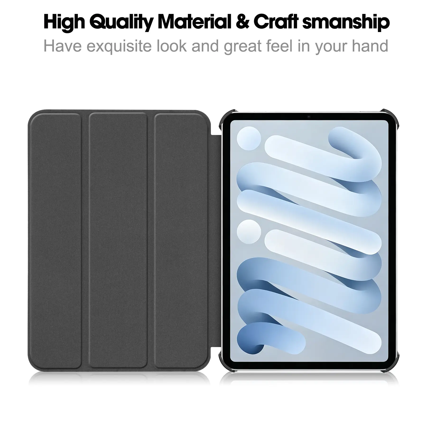 Fodral Tri-fold Apple iPad Mini 8th Gen (2026) Svart