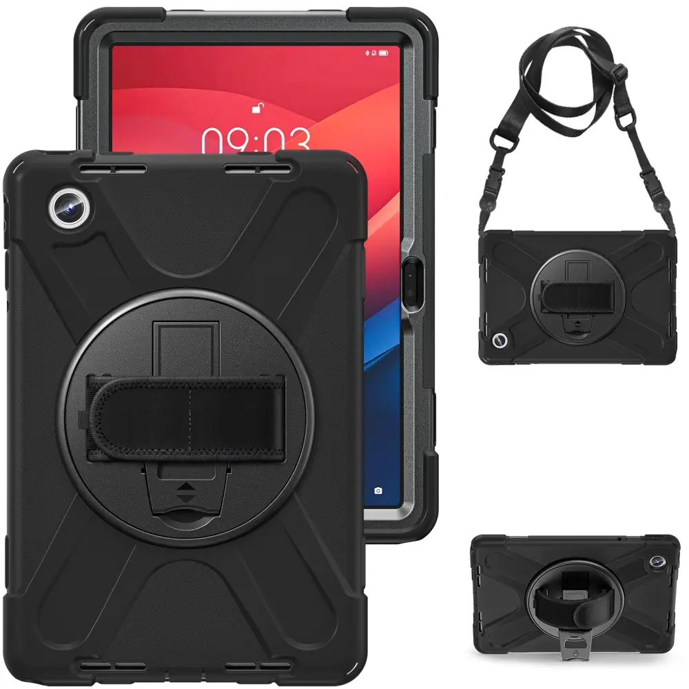 Stöttåligt Hybridskal med axelrem  Lenovo Tab M11 Svart