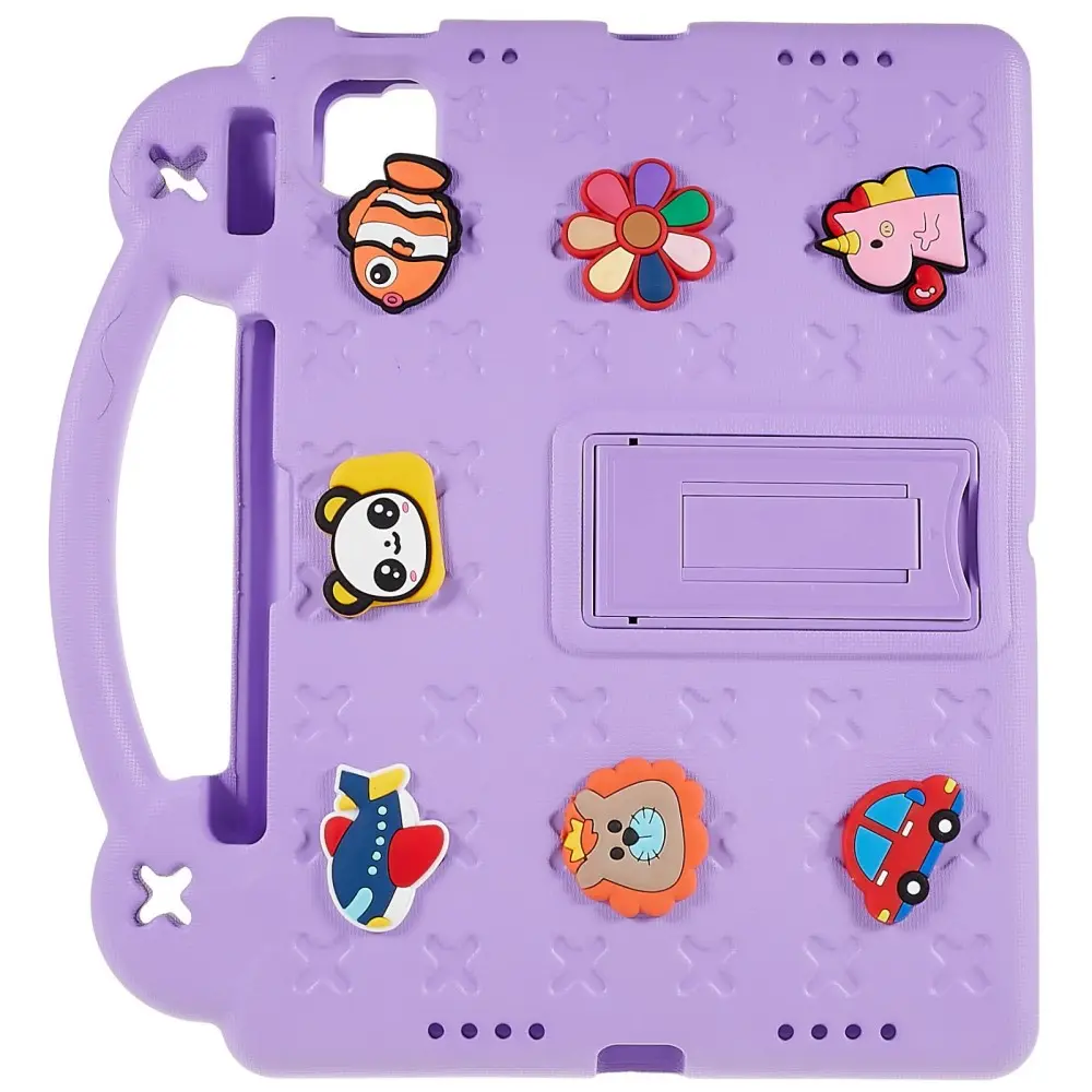 Barnskal med handtag och ställ Apple iPad 11 11th Gen (2025) lila