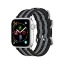 Apple Watch Series 11 46mm Nato armbånd sort/grå