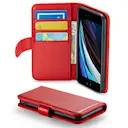 Ægte Læderetui iPhone SE 2022 Rød