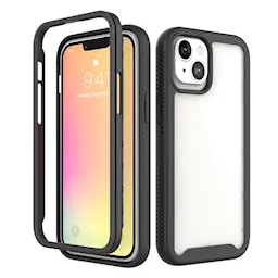 iPhone 13 Mobilcover med beskyttelsesramme, Sort