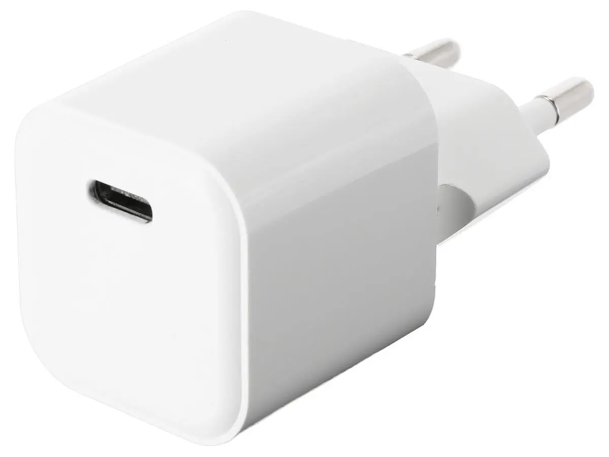 USB-C Vægoplader 20W PD Hvid