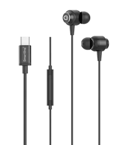 Trådbundna Hörlurar USB-C svart