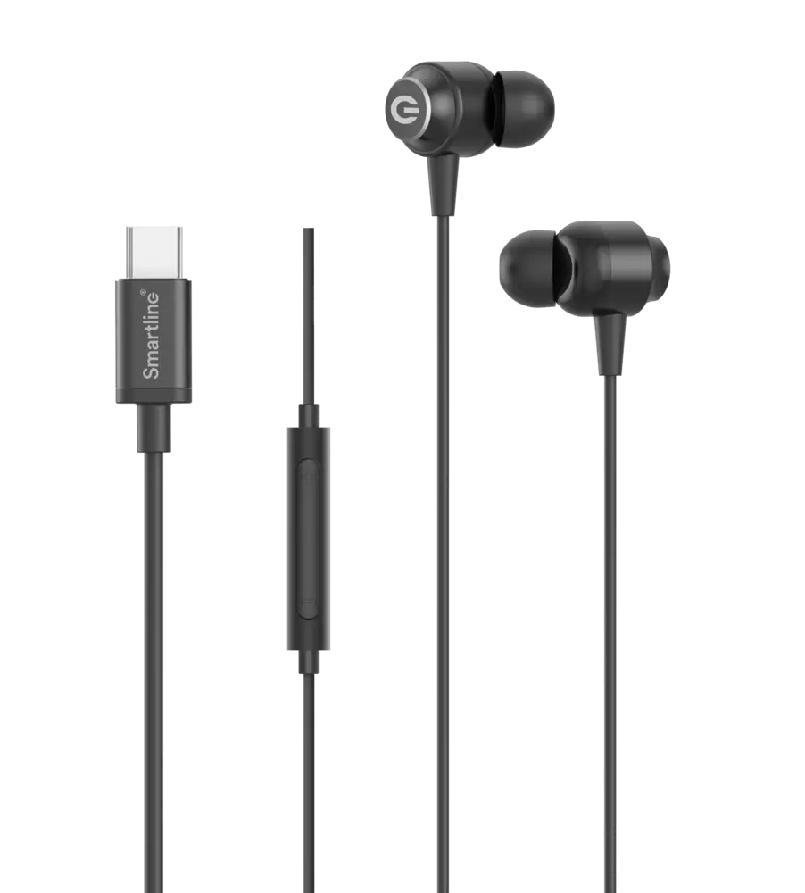 Kablede hovedtelefoner USB-C sort