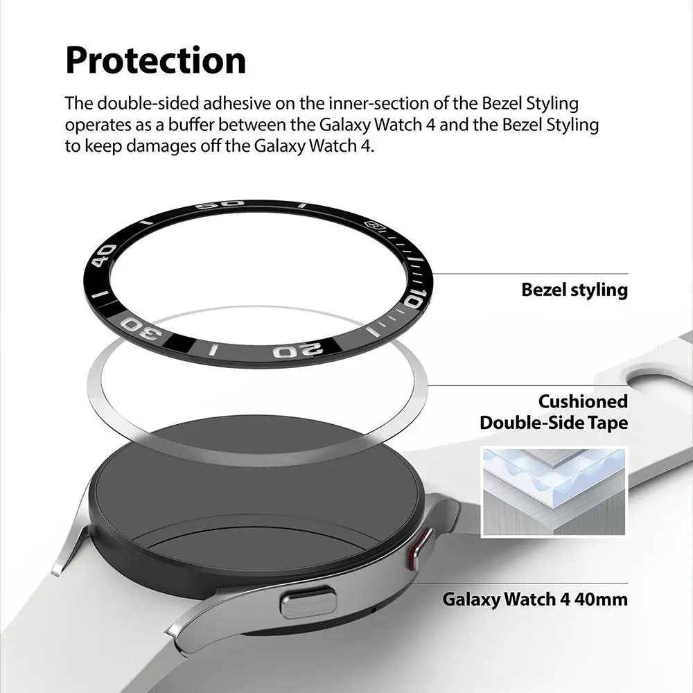 Bezel Styling Samsung Galaxy Watch 4 40mm Svart