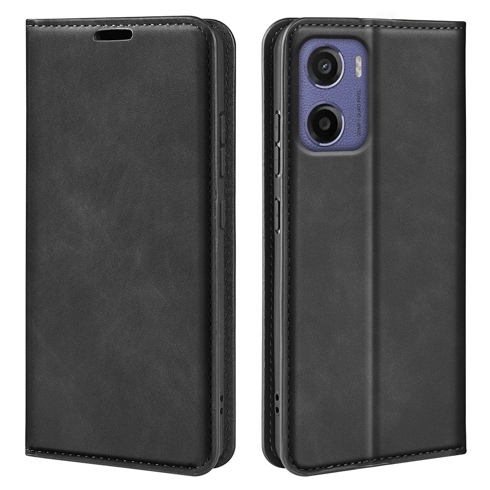 Motorola Moto E15 Slim Mobilveske Svart - Lommeboketui i slank design