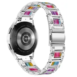 Diamond Bracelet Garmin Vivoactive 5 Silver Rainbow