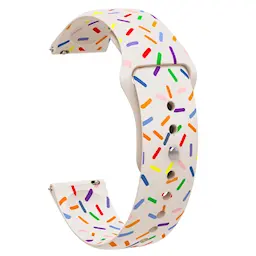 CMF by Nothing CMF Watch Pro 2 Silikoniranneke, Valkoinen sprinklejä