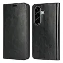 Mobiltaske Ægte Læder Samsung Galaxy A57 Sort
