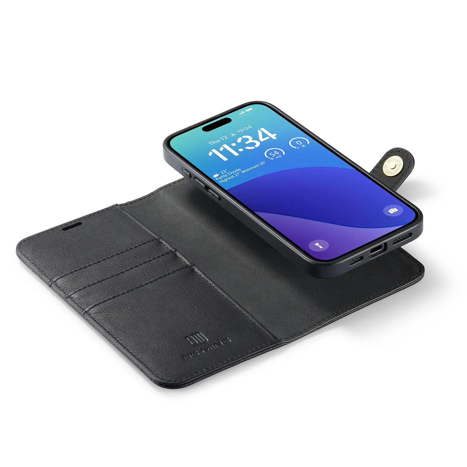 Magnet Wallet iPhone 16 Pro Black
