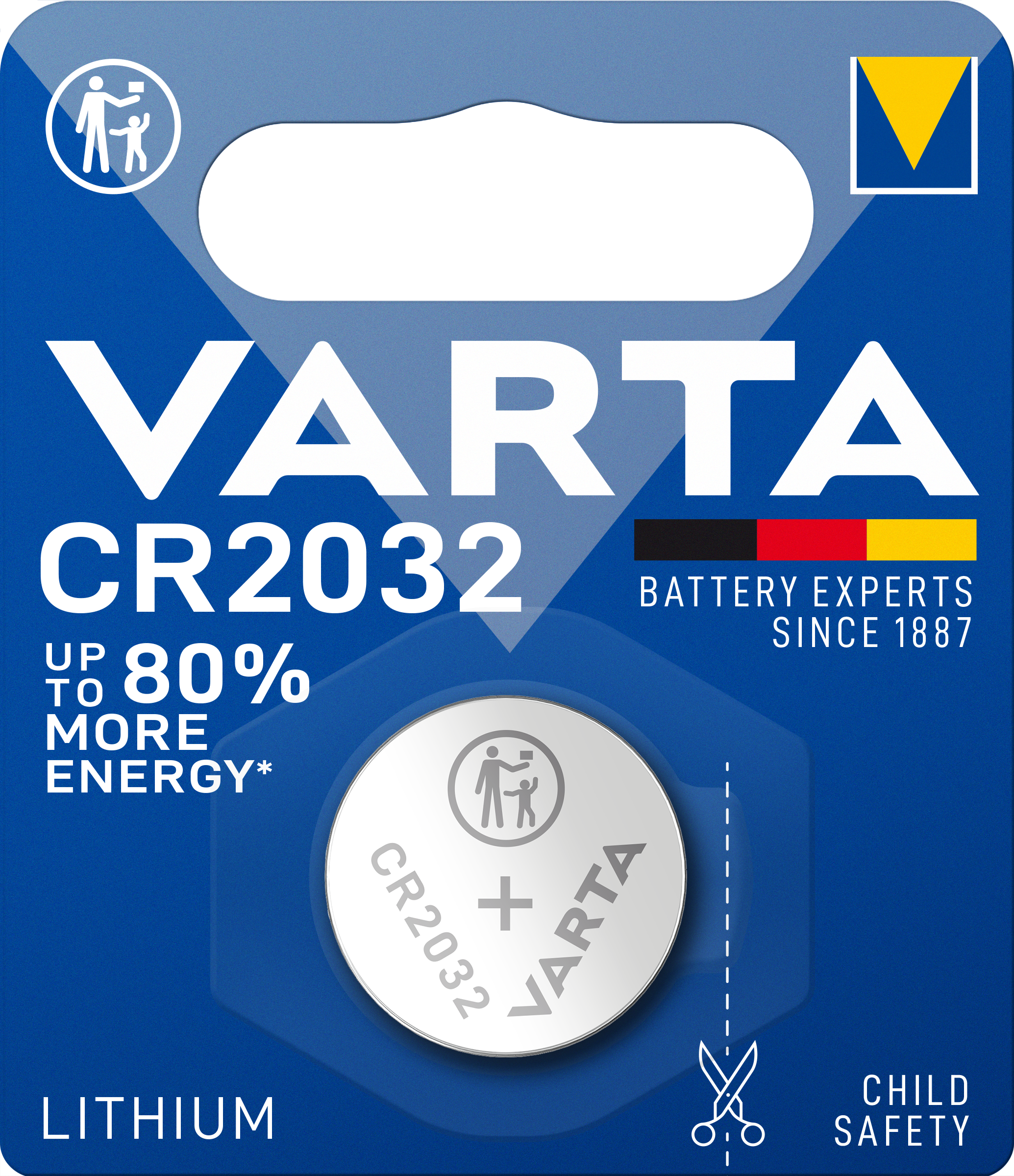 VARTA Knappcellebatteri litium CR2032