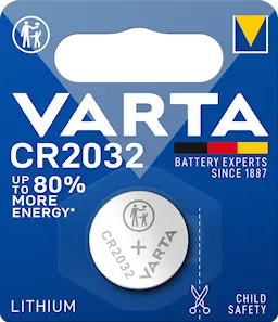 Knapcellebatteri litium CR2032
