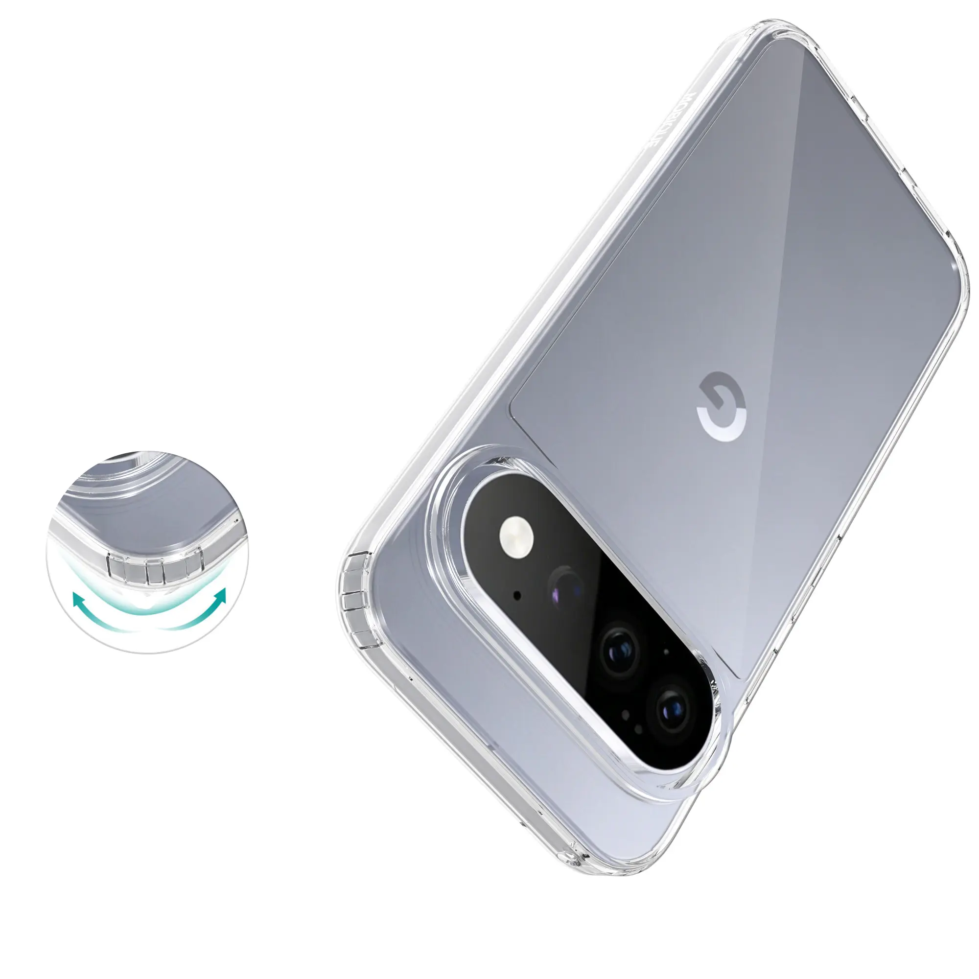 Hybridskal Google Pixel 11 Pro Genomskinlig