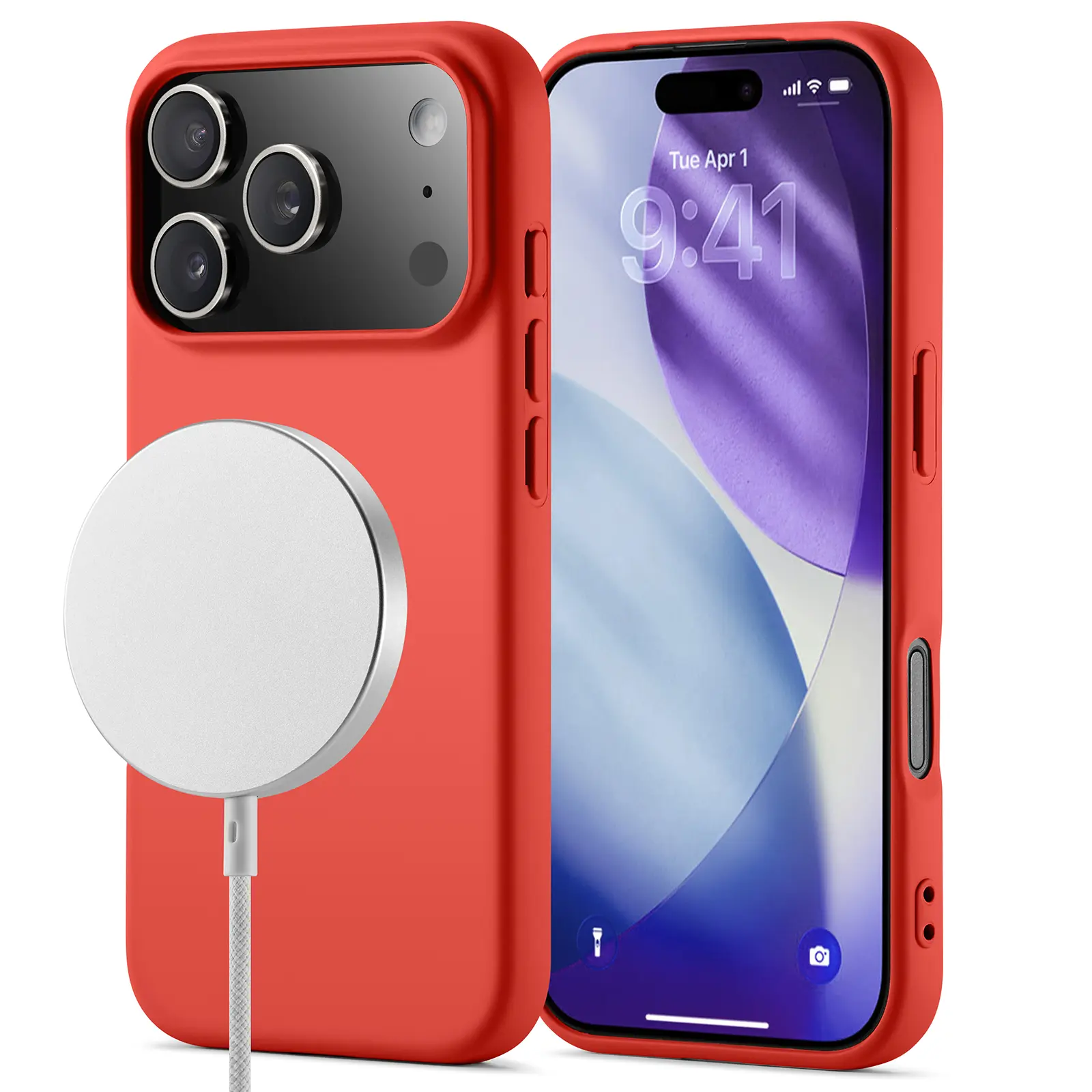 TPU Skal MagSafe iPhone 17 Pro Röd