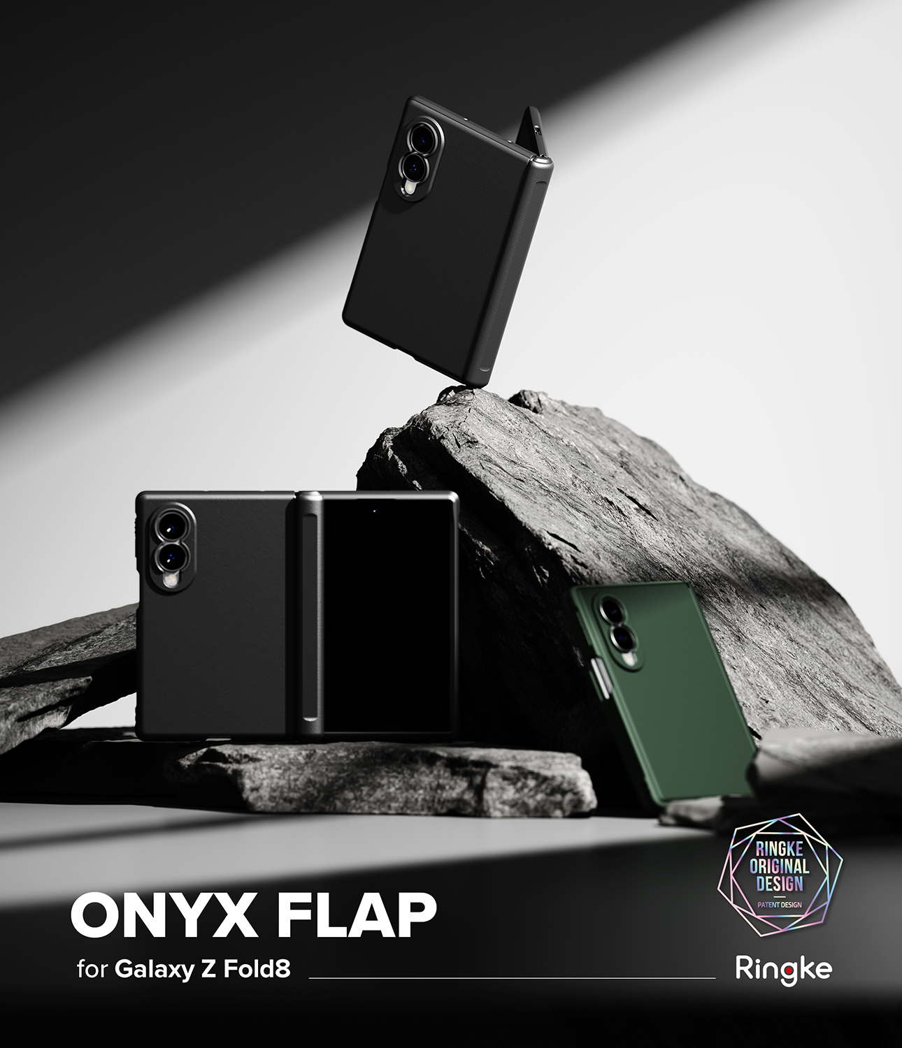Onyx Flap Case Samsung Galaxy Z Fold 8 Dark Green