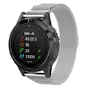 Armbånd Milanese Garmin Fenix 5/Fenix 5 Plus Sølv