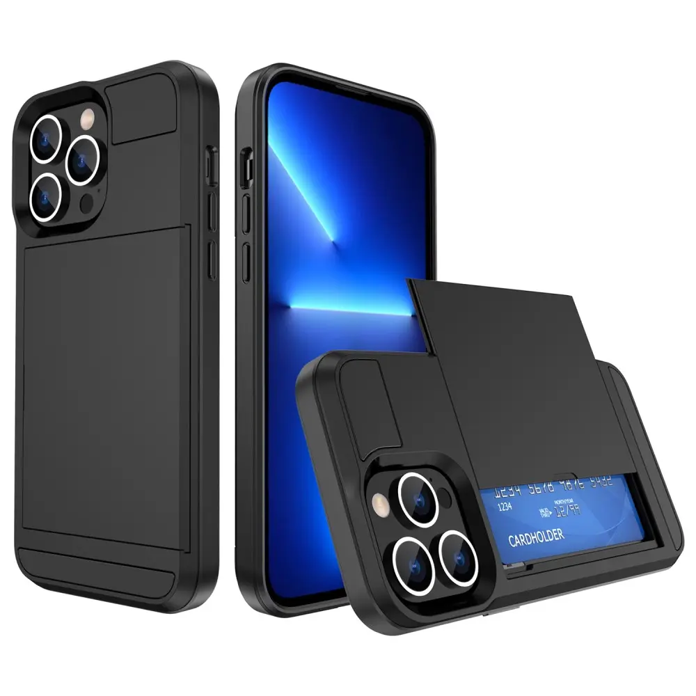 Cover Kortholder iPhone 14 Pro Sort