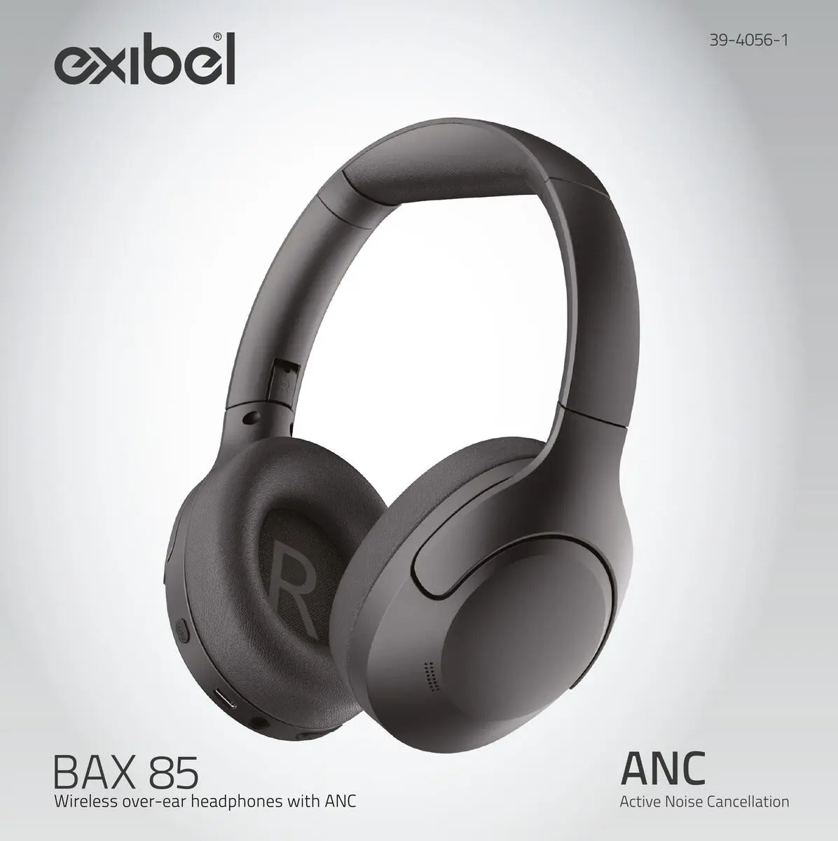 BAX85 ANC Trådlösa Over-ear Hörlurar Svart