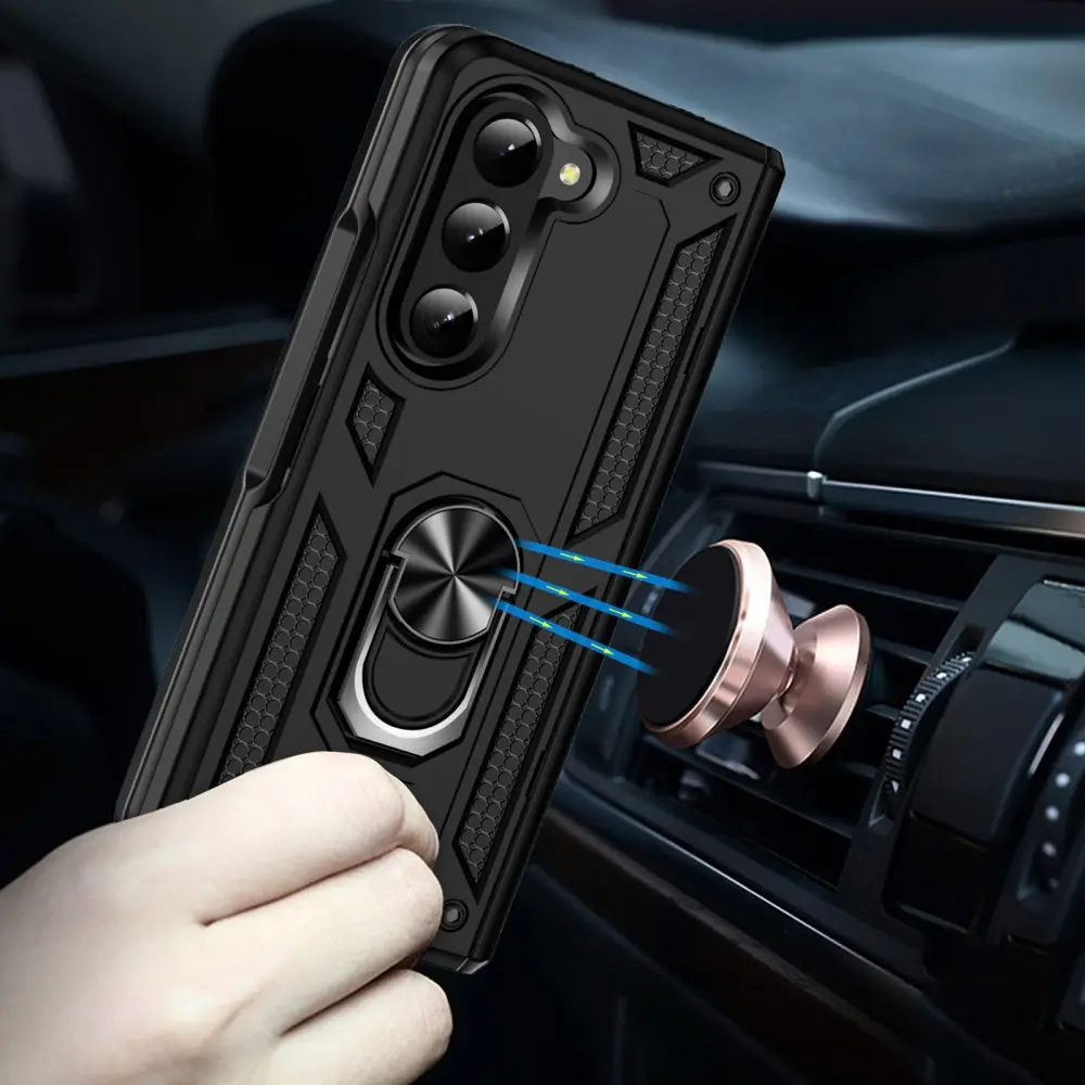 Hybridskal Tech Ring Samsung Galaxy Z Fold 6 svart