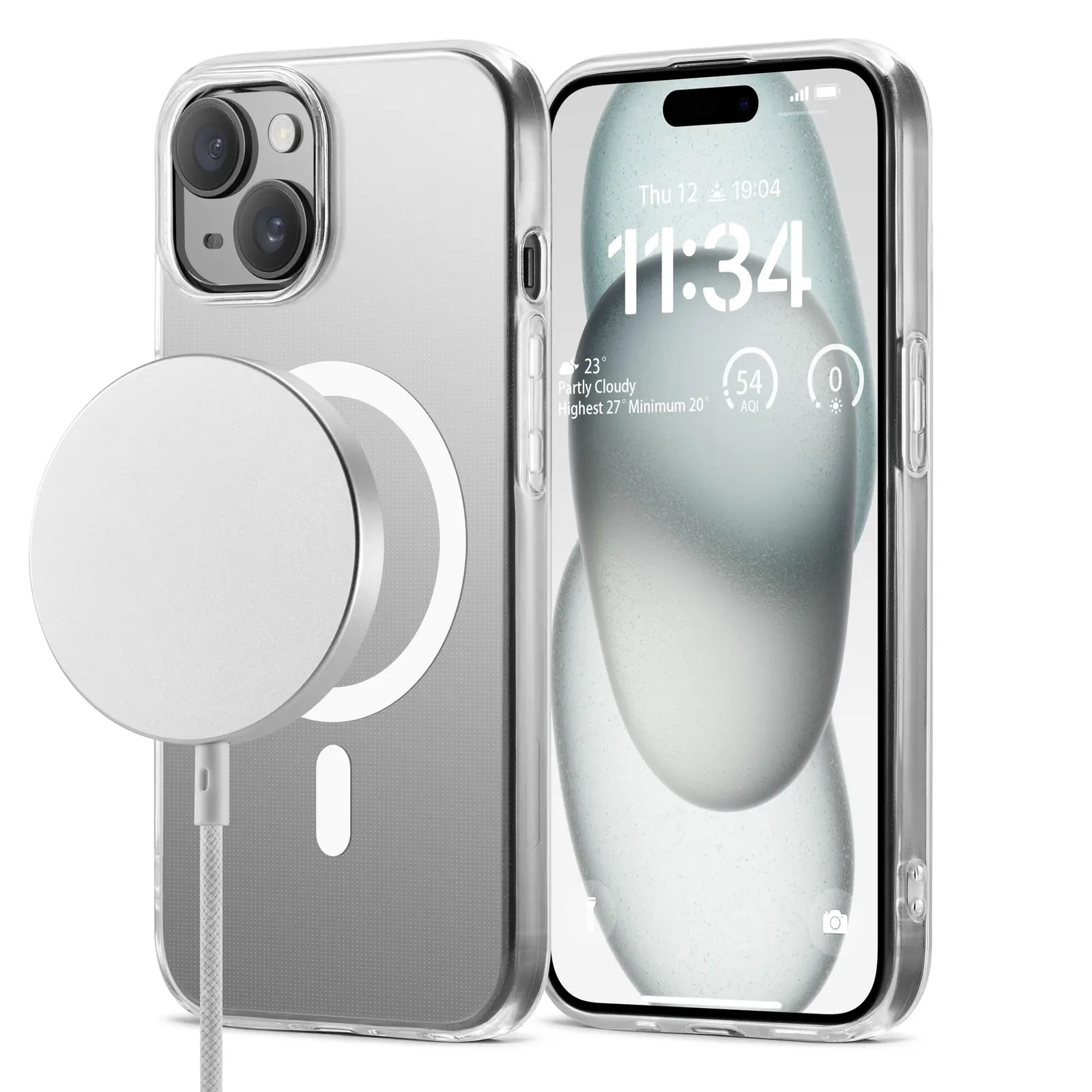 TPU Skal MagSafe iPhone 13 Genomskinlig