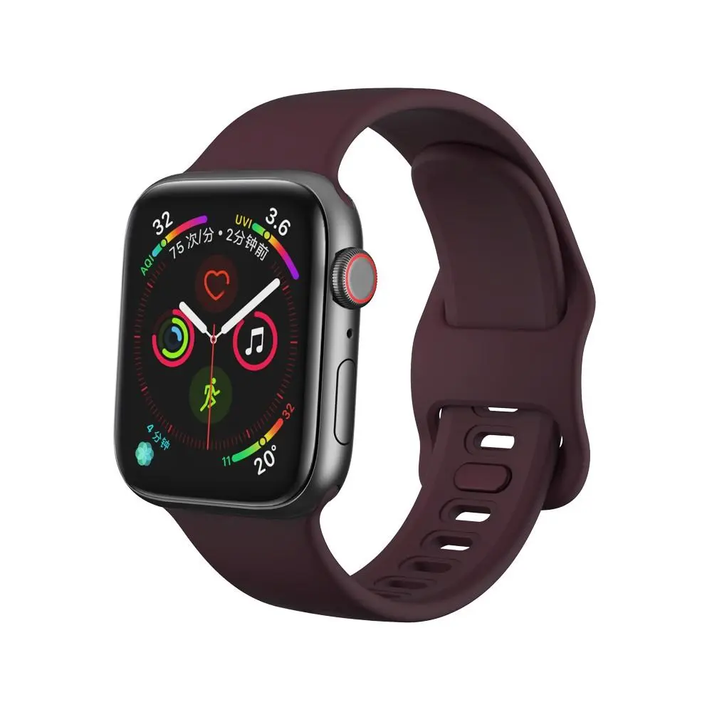 Rem af silikone til Apple Watch SE 3 44mm Lilla