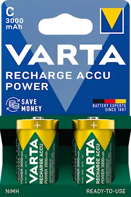 Ladattava C-paristo HR14 1.2V 3000mAh (2-pack)