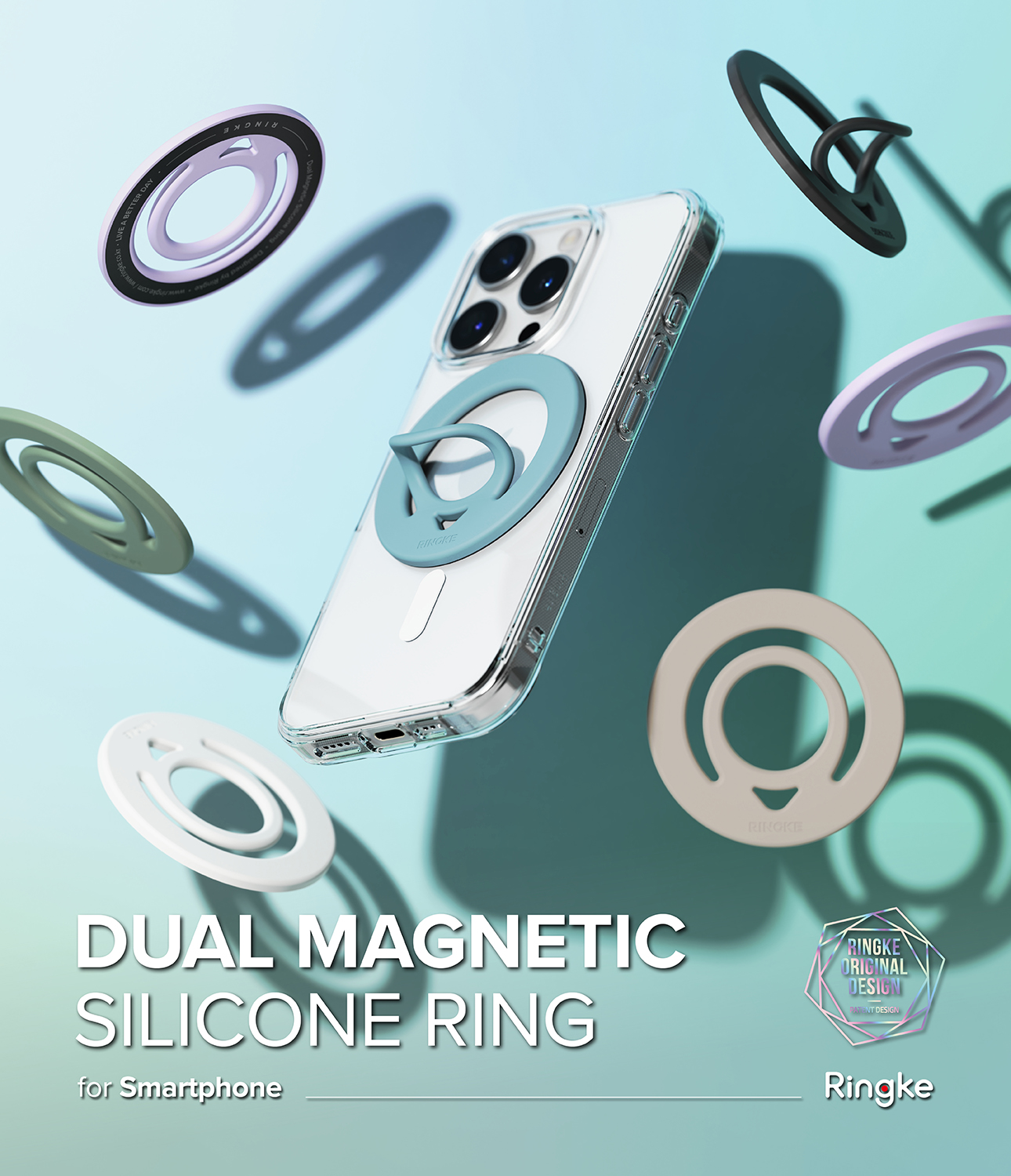 Dual Magnetic Silicone Ring Lavender