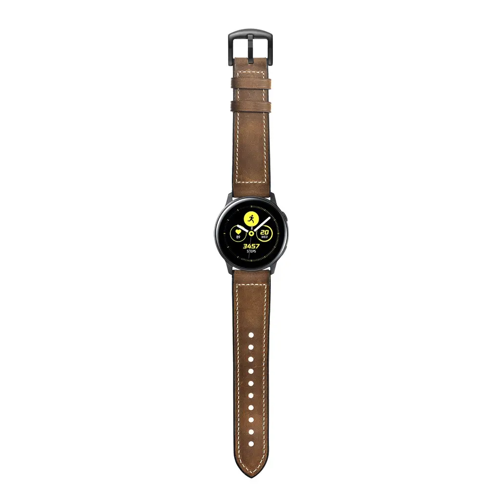 Premium Läderarmband Samsung Galaxy Watch 5 40mm Brun