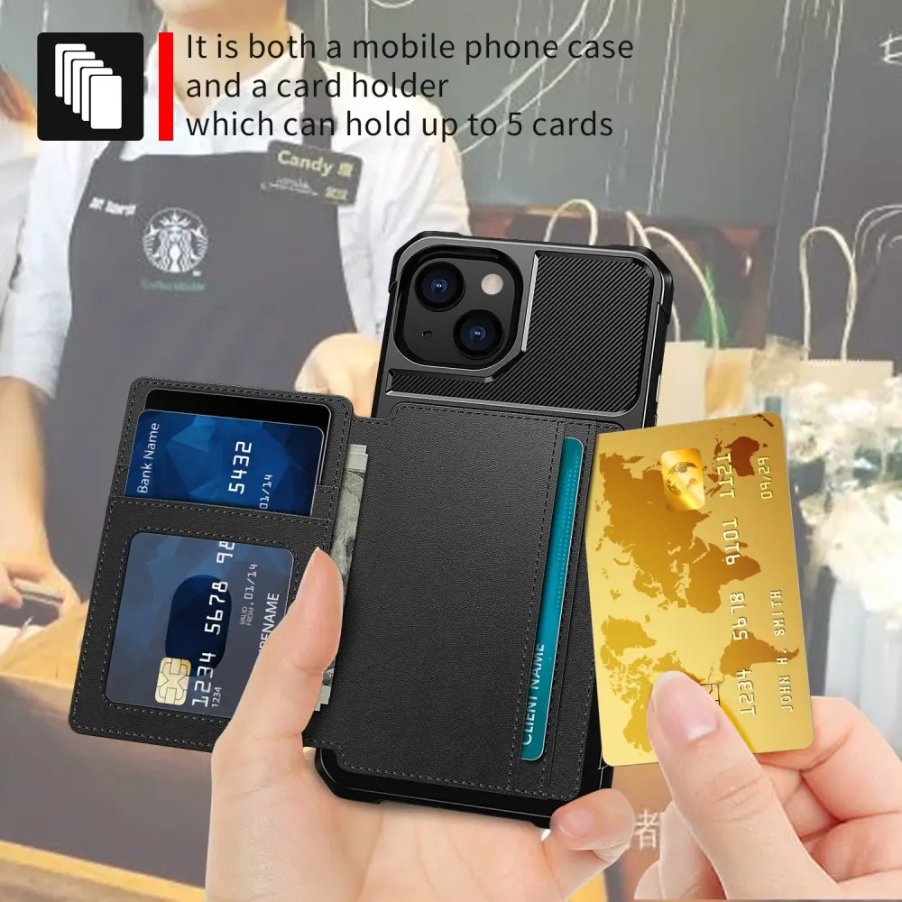 Tough Multi-slot Case iPhone 13 Mini Svart