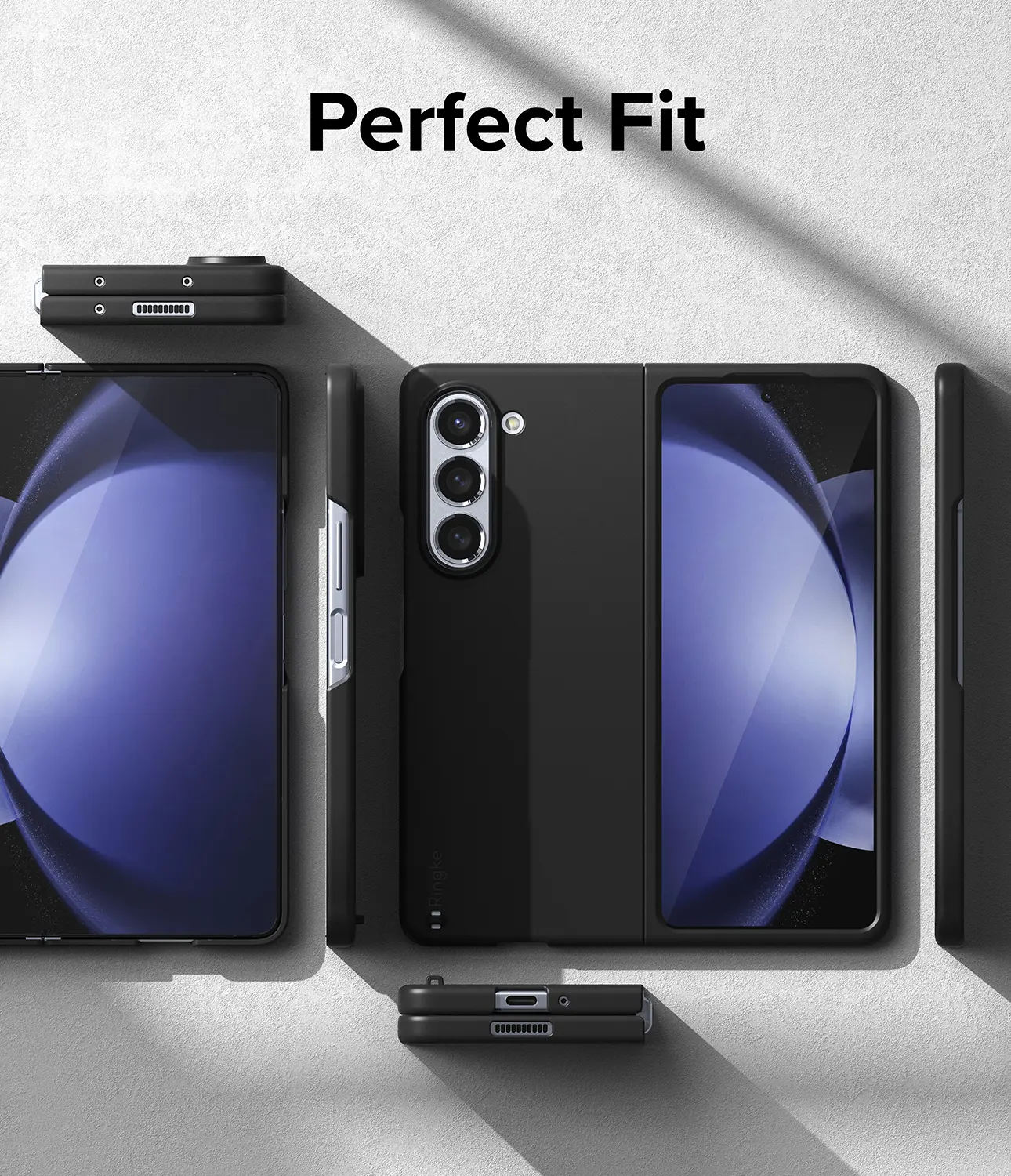 Slim Case Samsung Galaxy Z Fold 5 Svart