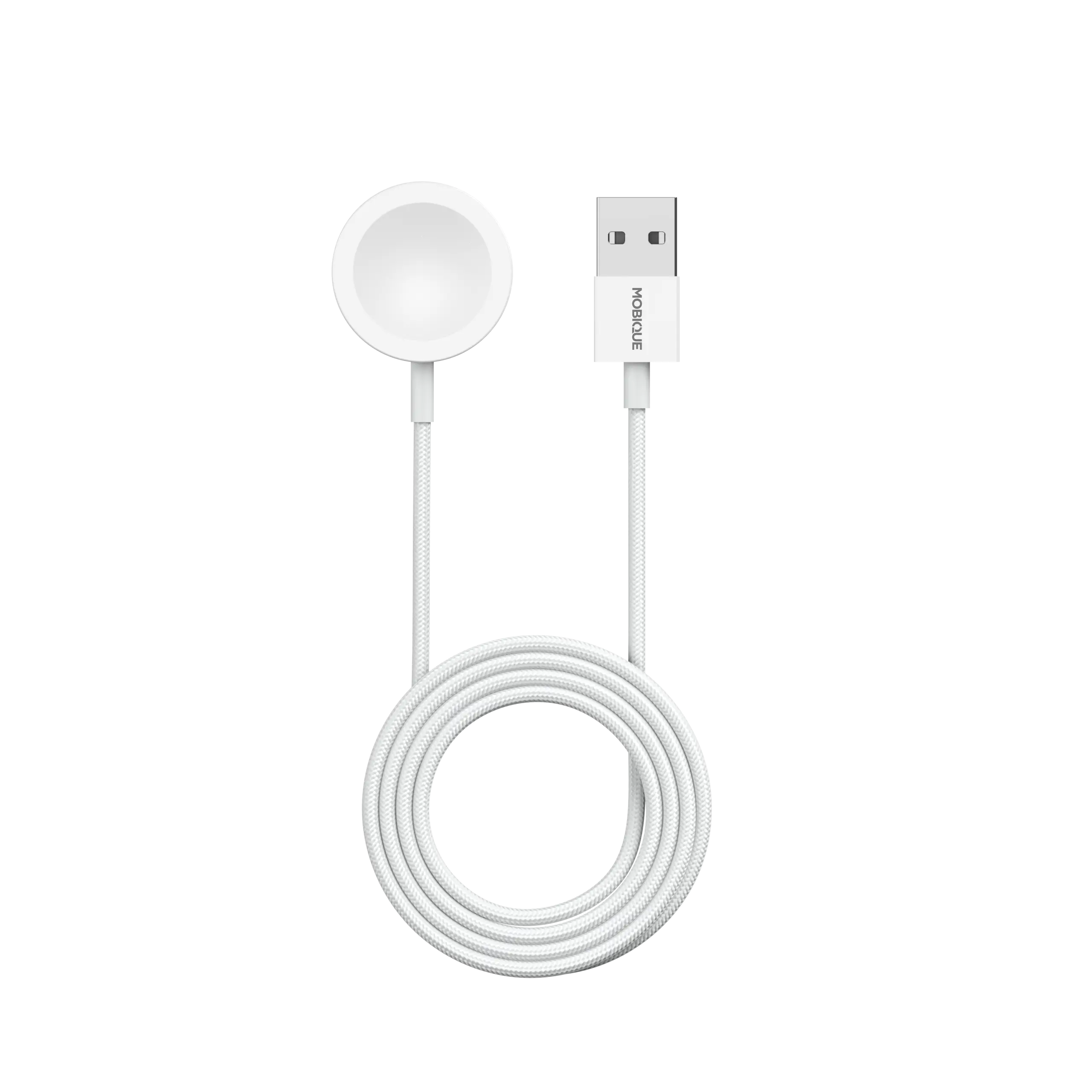 Apple Watch Series 1-3 42mm Lader Magnetisk 1m USB-A, Hvit