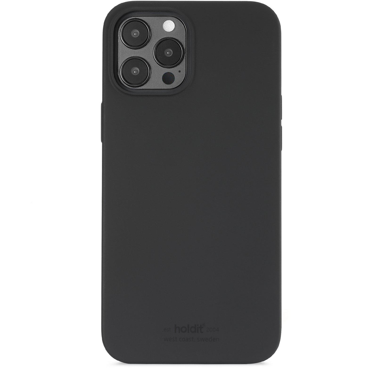 Holdit Deksel Silikon iPhone 12 Pro Max Black