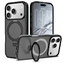 iPhone 18 Pro Magnetic hybridcover med stativfunktion, Sort