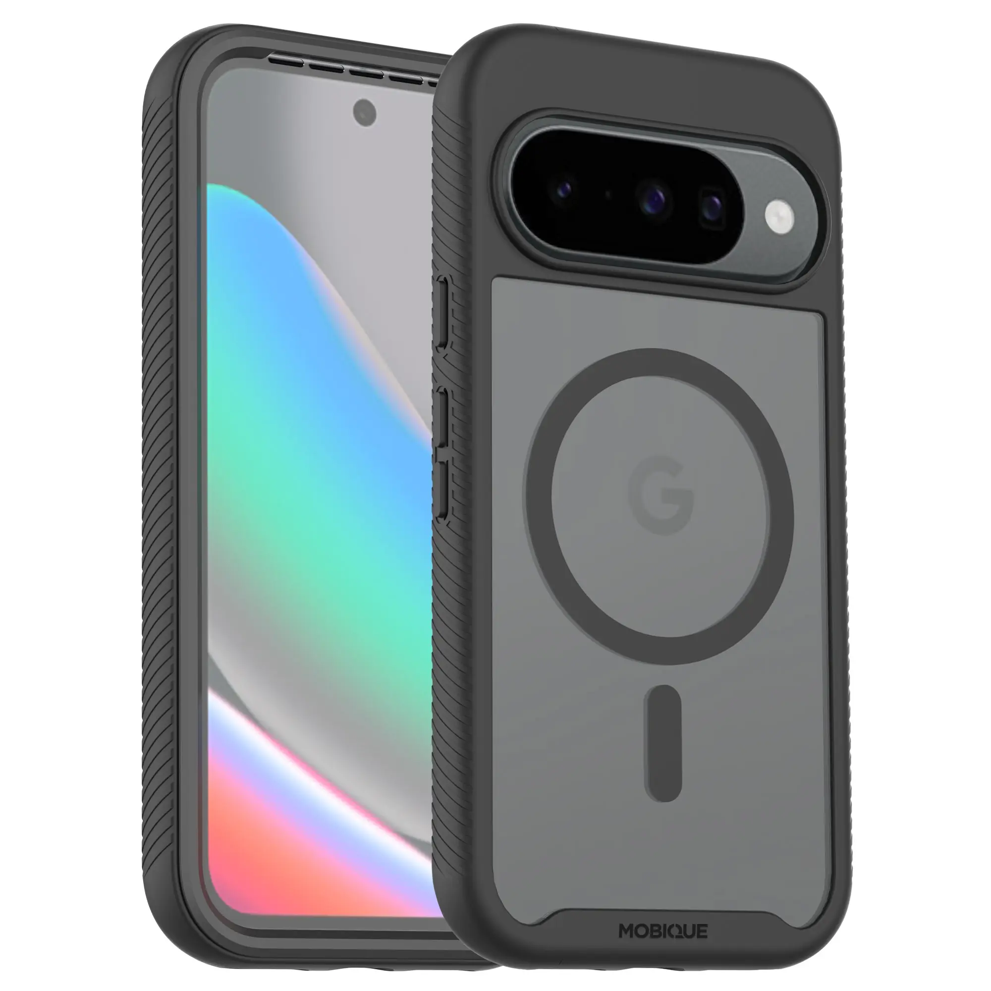 Full Protection Magnetic Case Google Pixel 10 Pro Svart/transparent
