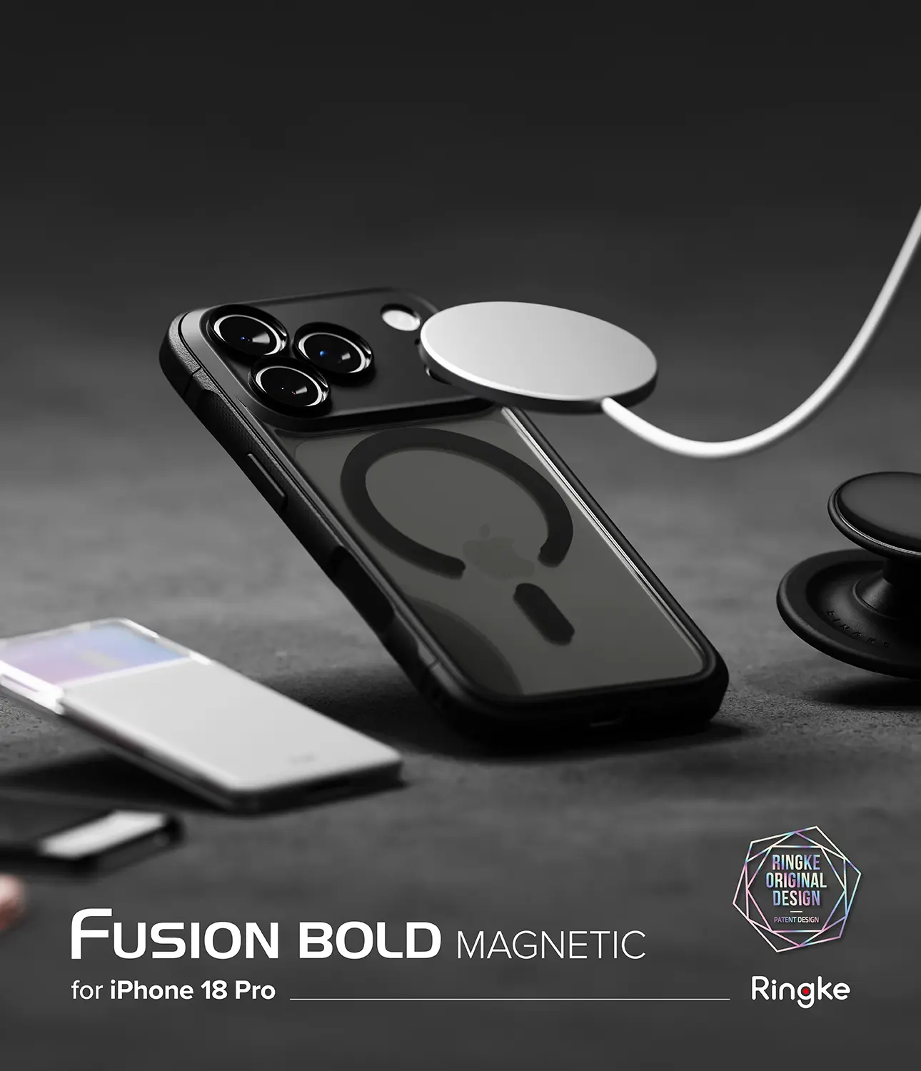 Fusion Bold Magnetic MagSafe Case iPhone 18 Pro Matte Black