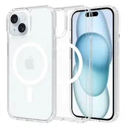 Hybridcover MagSafe iPhone 15 Gennemsigtig