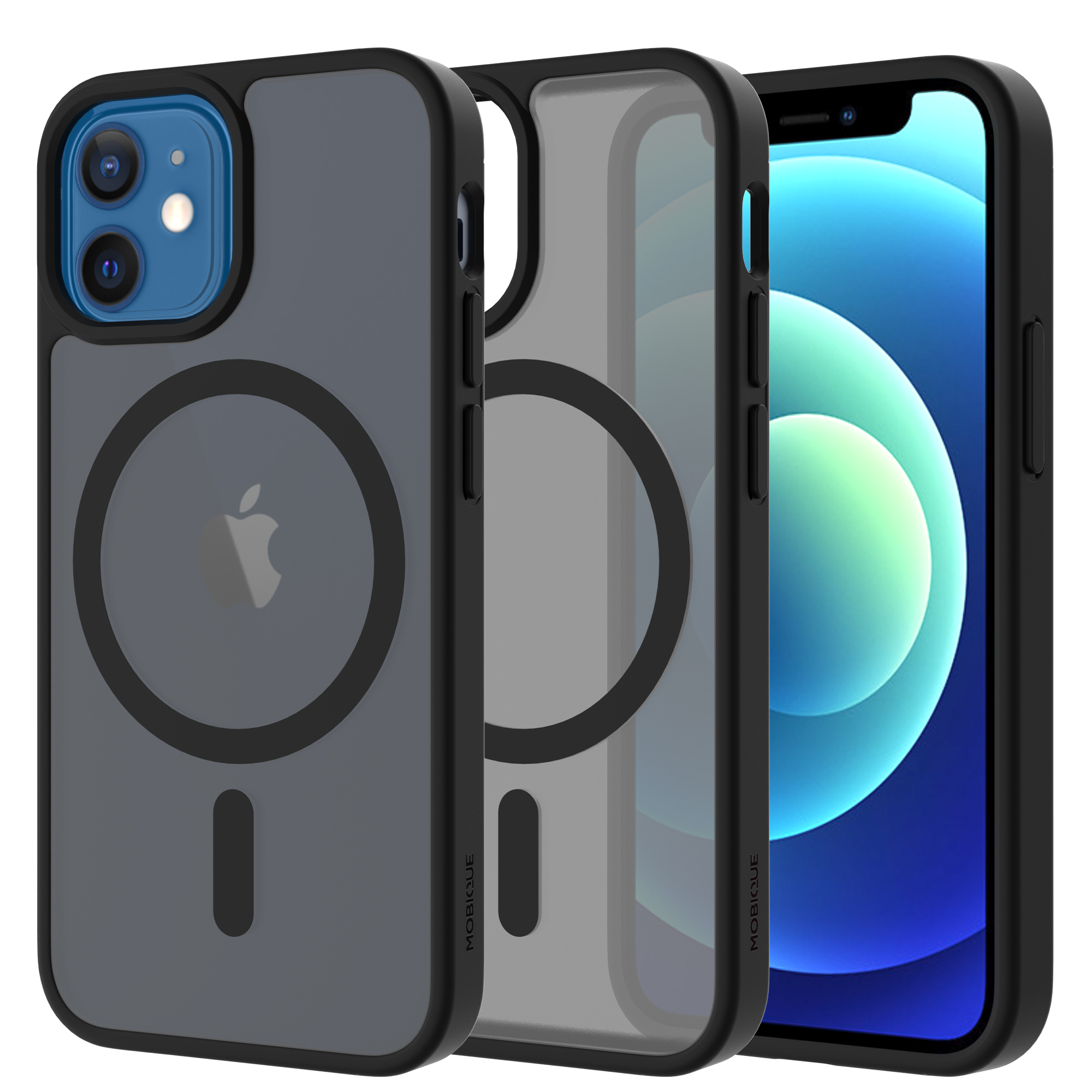 Mobique Magnetic Hybrid Deksel iPhone 12 Mini Frosted Black