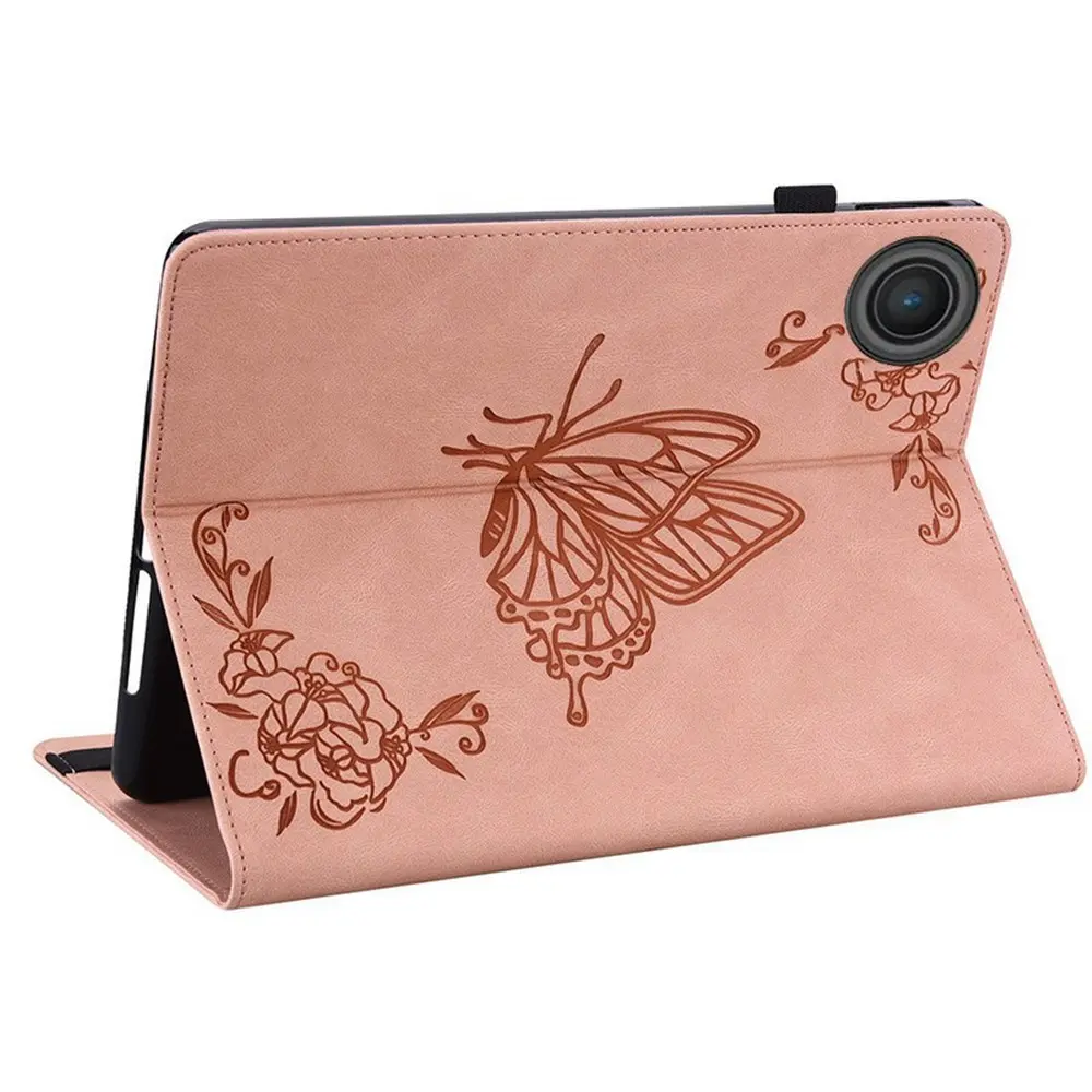 Läderfodral Fjärilar  Lenovo Tab Rosa