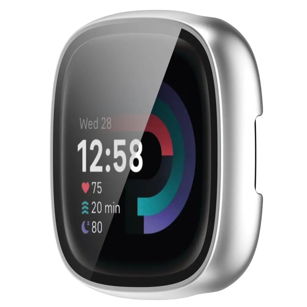 Full Cover Case Fitbit Versa 4 Silver