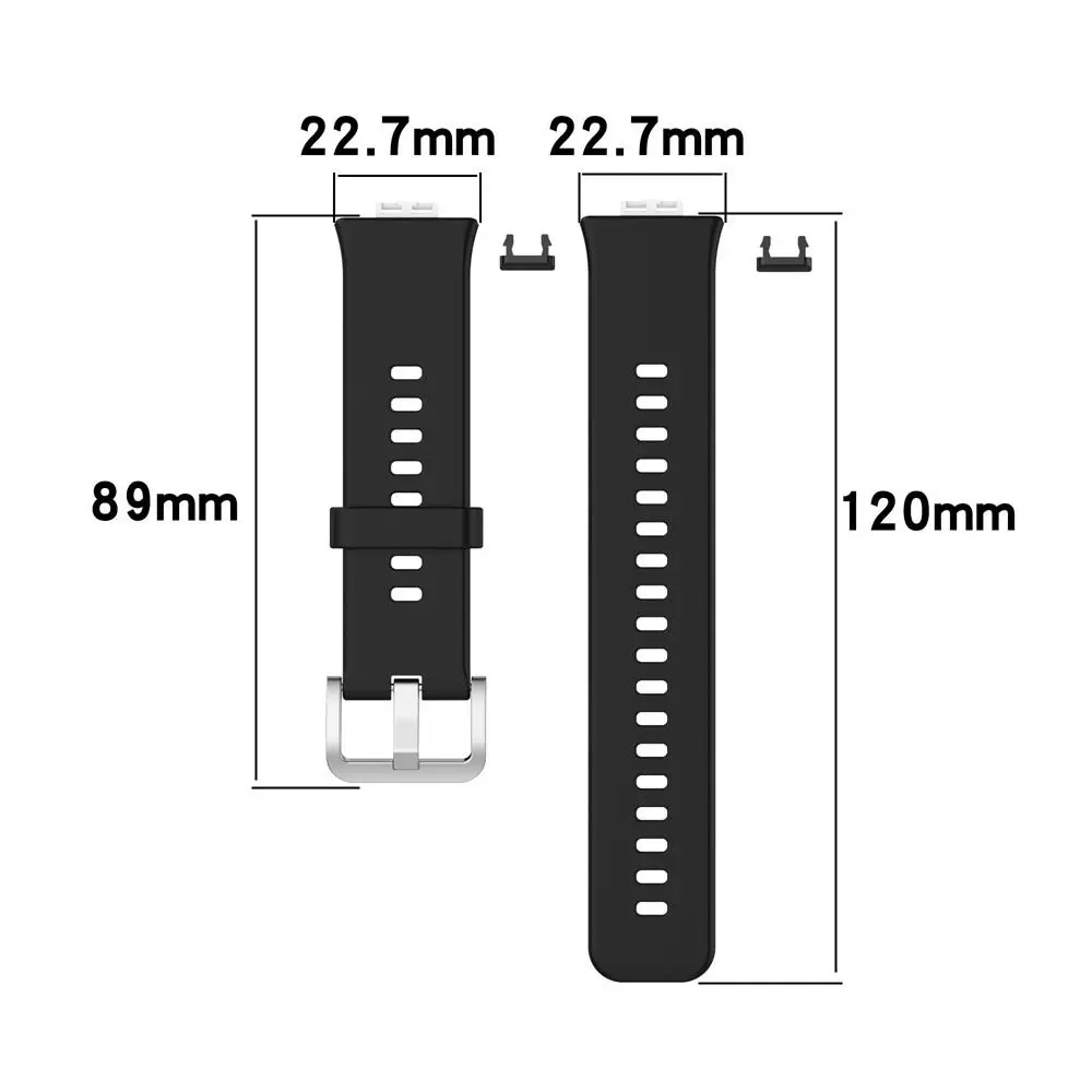Silikonarmband Huawei Watch Fit Svart