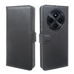 Ekte Lærveske Xiaomi Redmi 14C Svart