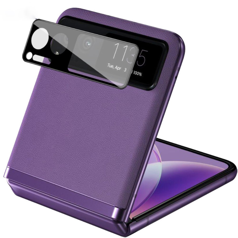 Motorola Razr 40 Kameralinsebeskyttelse i glass, Svart