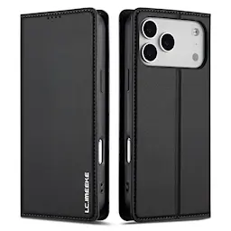 iPhone 17 Pro Tunnt plånboksfodral, Svart