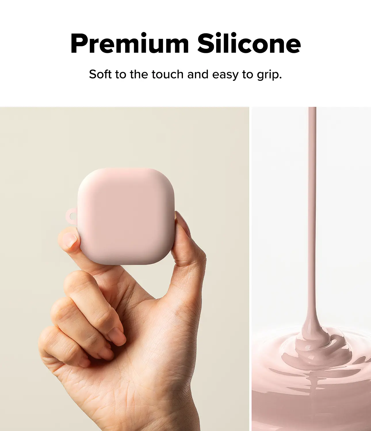 Silicone Skal Samsung Galaxy Buds 4 Pro Pink Sand