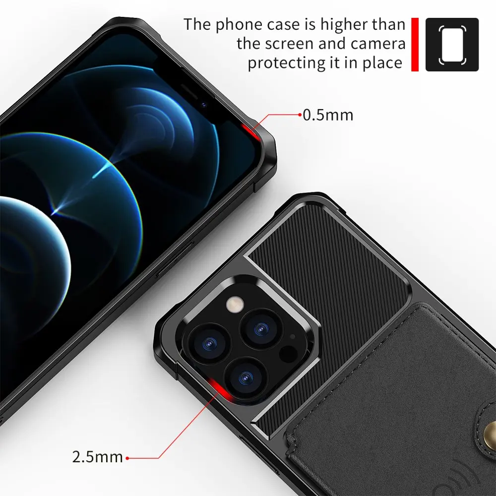 Tough Multi-slot Case iPhone 13 Pro Max Svart
