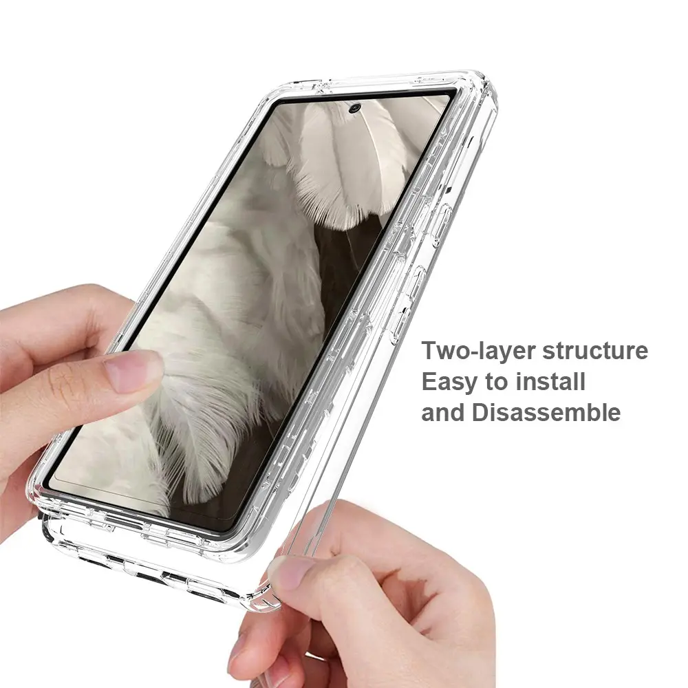 Full Protection Case Google Pixel 7a Genomskinlig