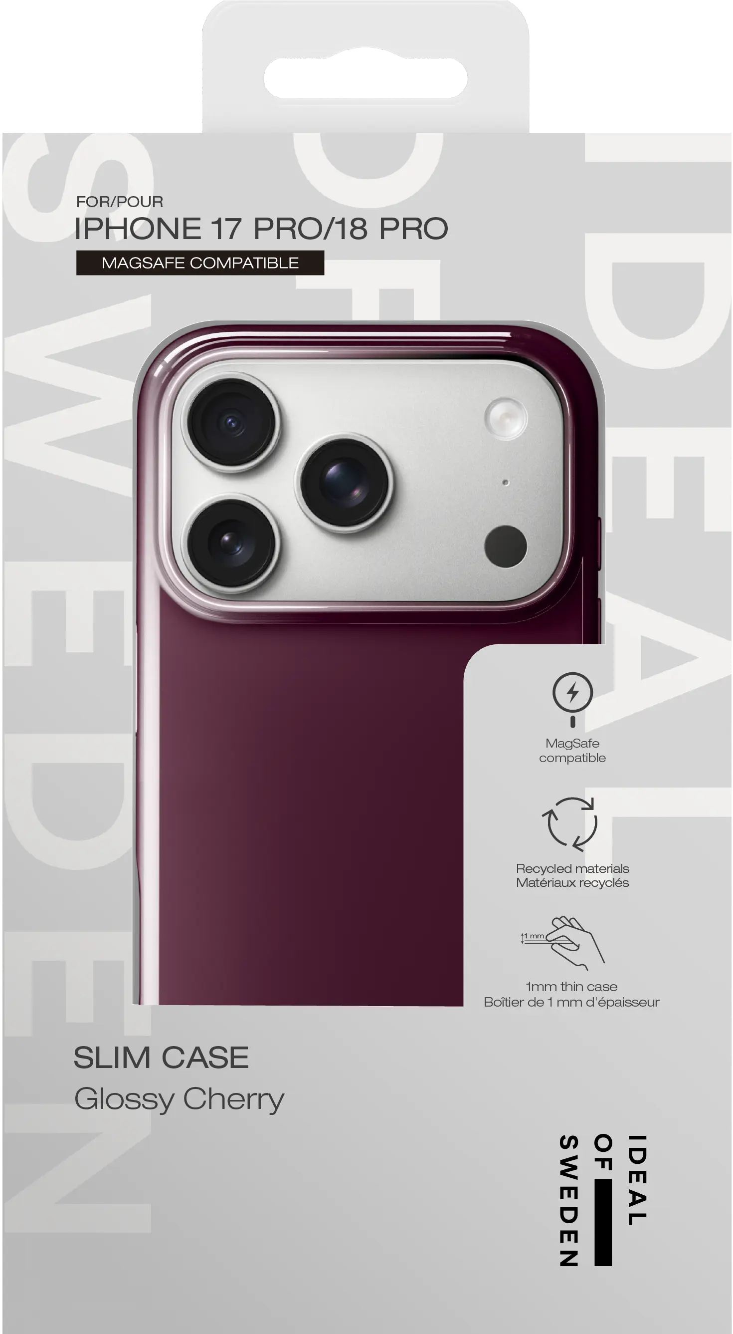 Slim MagSafe Case iPhone 17 Pro Glossy Cherry