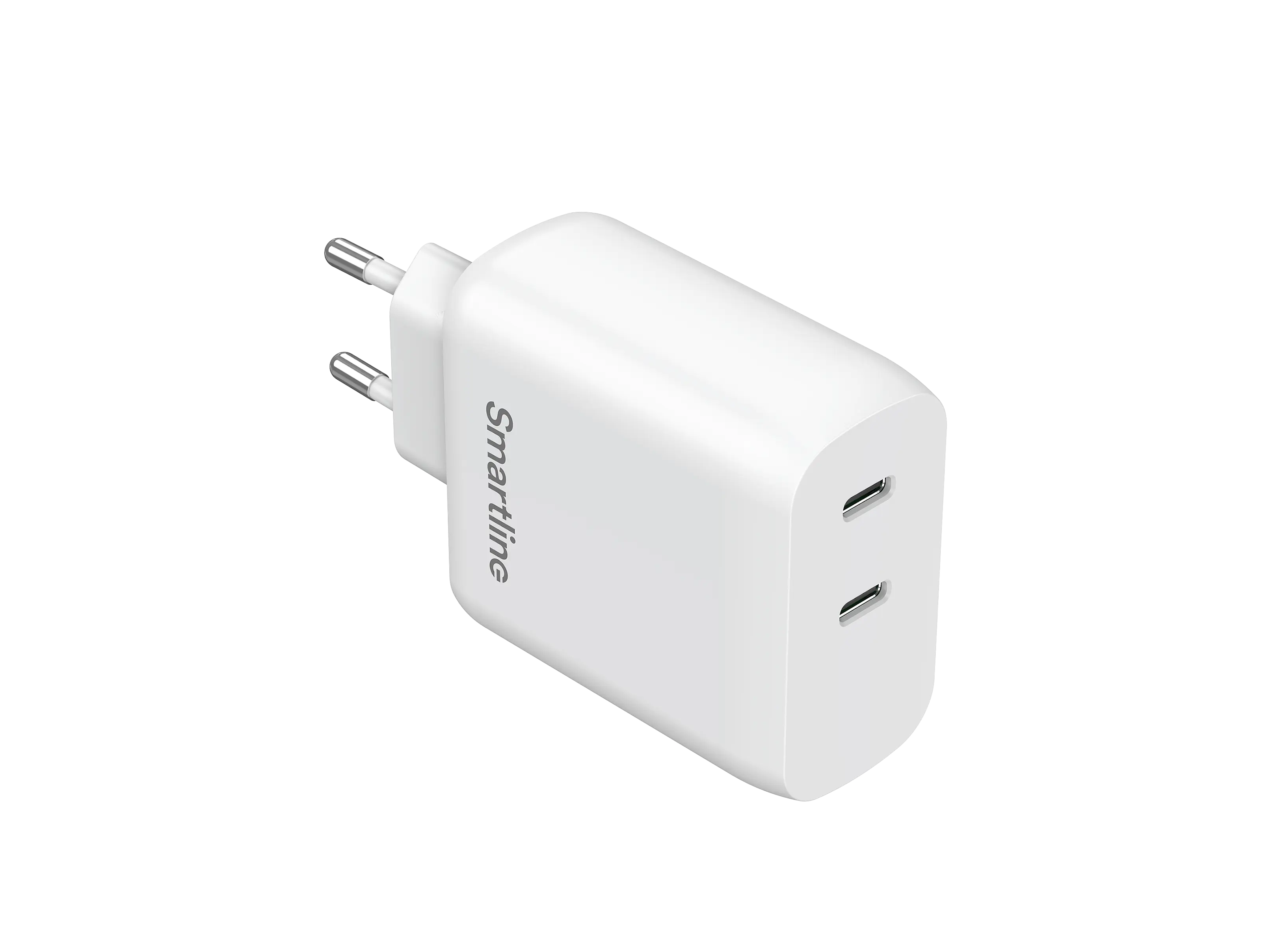 Dual PD Wall Charger 35W USB-C hvid